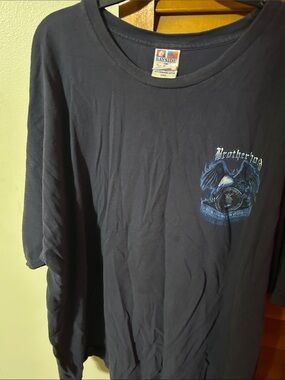 Bayside Men’s Black Brotherhood Graphic Short-Sleeve Tee